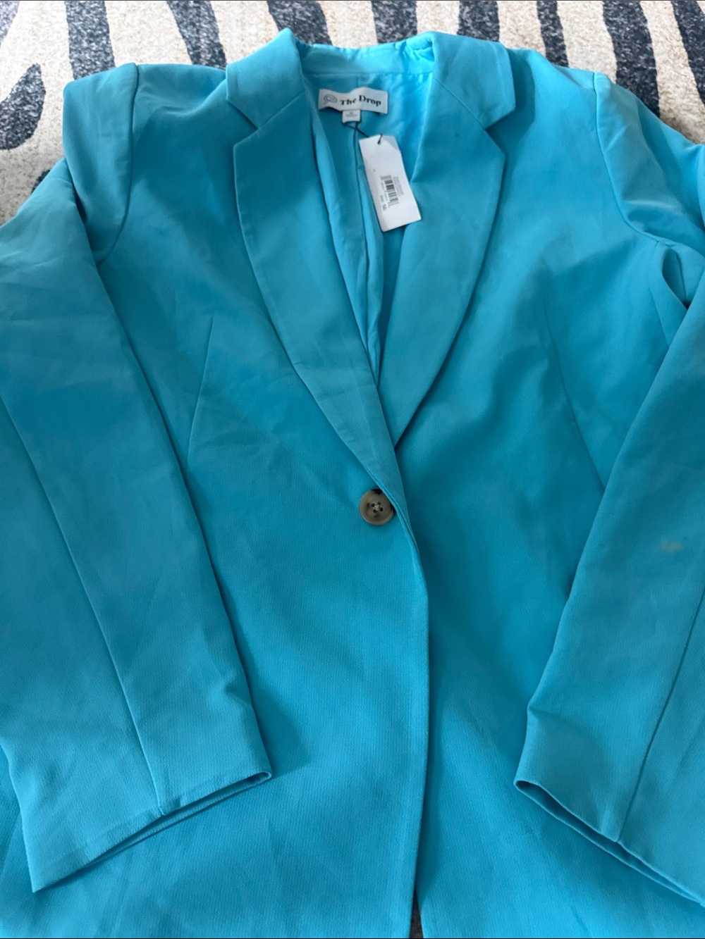 Amazon Turquoise Single-Button Blazer - Picture 4 of 4